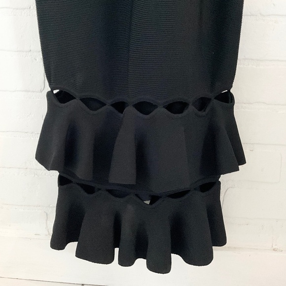 Sachin&Babi Gown Maxi Dress Knit Mesh Sheer Dark romantic Goth S - Picture 5 of 10